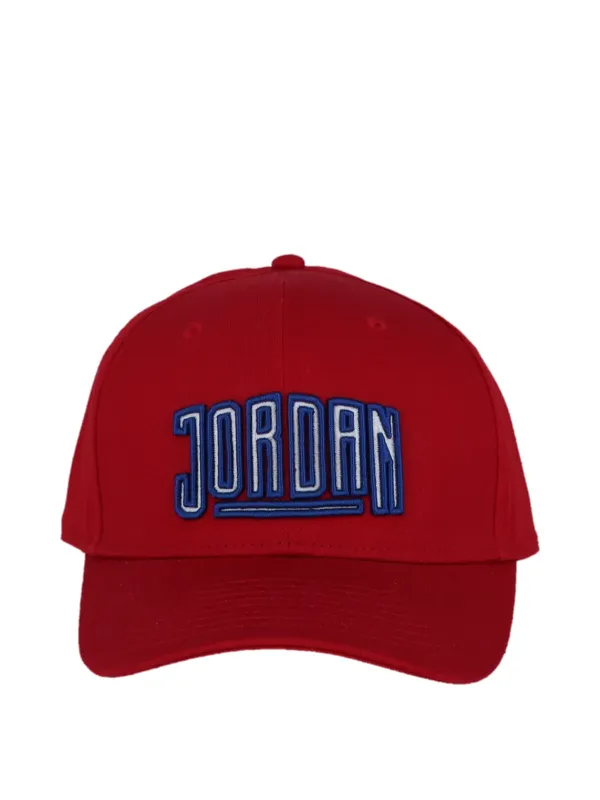 Rote Jordan Baseballkappe mit Logo Rote Jordan Baseballkappe mit Logo