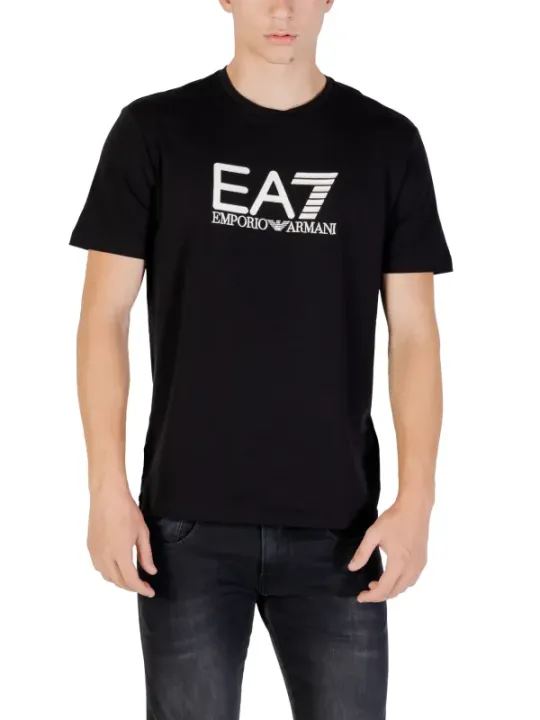 "Ea7 T-Shirts im Sale | EA7 HerbstWinter Herren TShirt Schwarz Druck online kaufen"|Planet-Deluxe