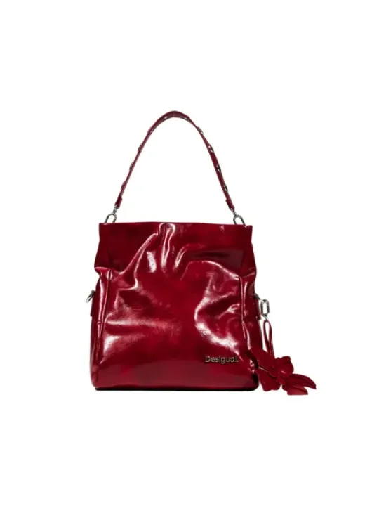 "Desigual Einzelstücke & Seltenheiten im Sale | Desigual Herbst/Winter Handtasche Rot mit Reißverschluss – Vielseitige Schultertasche mit Innen- und Außentaschen, 29x25x12  online kaufen"|Planet-Deluxe