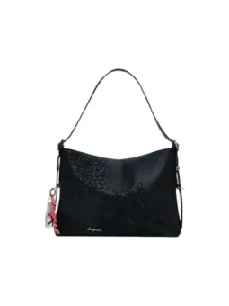 Desigual Damen Blumenhandtasche Schwarz - Elegant & Einzigartig