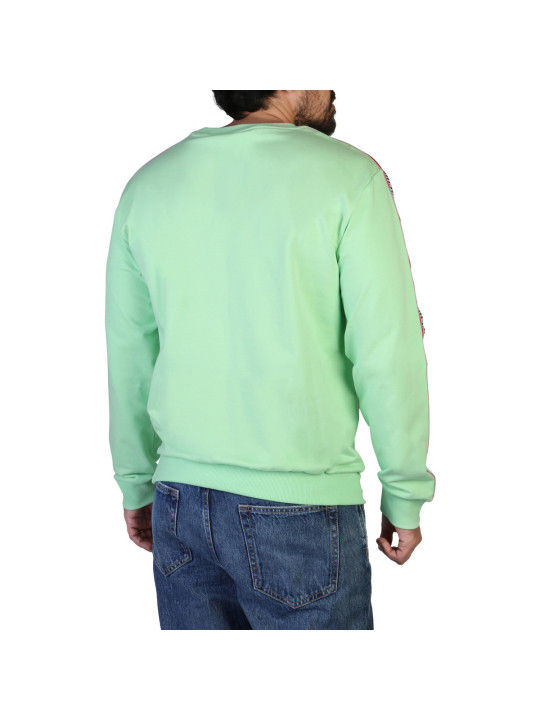 Grüner Moschino Langarm-Sweatshirt mit Patch