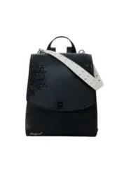 "Desigual Einzelstücke & Seltenheiten im Sale | Desigual Damen Rucksack Schwarz für Herbst/Winter – Stilvoller Kleiner Rucksack mit Hakenverschluss, 28x24x11 cm – 25WAKP19 online kaufen"|Planet-Deluxe