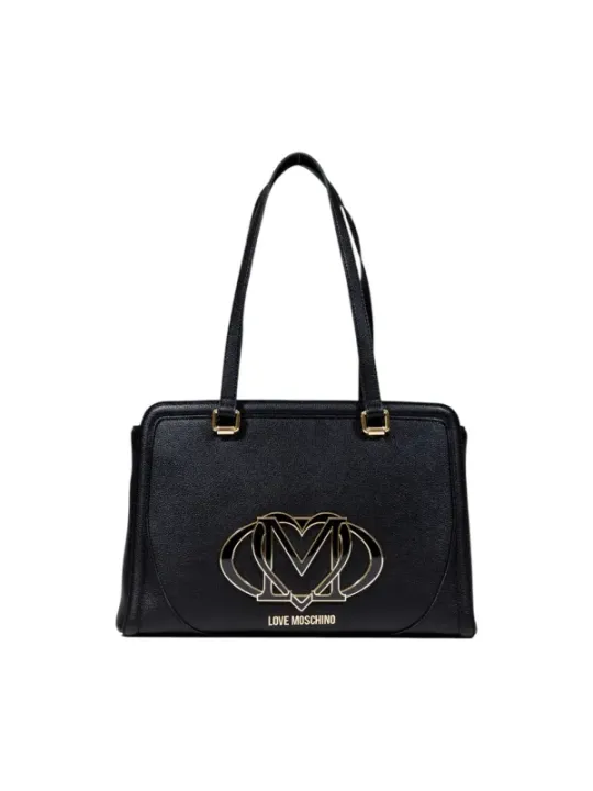 "Love Moschino Einzelstücke & Seltenheiten im Sale | Love Moschino Herbst/Winter Handtasche Schwarz mit Print - Stilvolle Damen Tasche mit Reißverschluss und Innentaschen, 20x34x10 online kaufen"|Planet-Deluxe