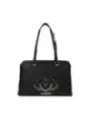 "Love Moschino Einzelstücke & Seltenheiten im Sale | Love Moschino Herbst/Winter Handtasche Schwarz mit Print - Stilvolle Damen Tasche mit Reißverschluss und Innentaschen, 20x34x10 online kaufen"|Planet-Deluxe