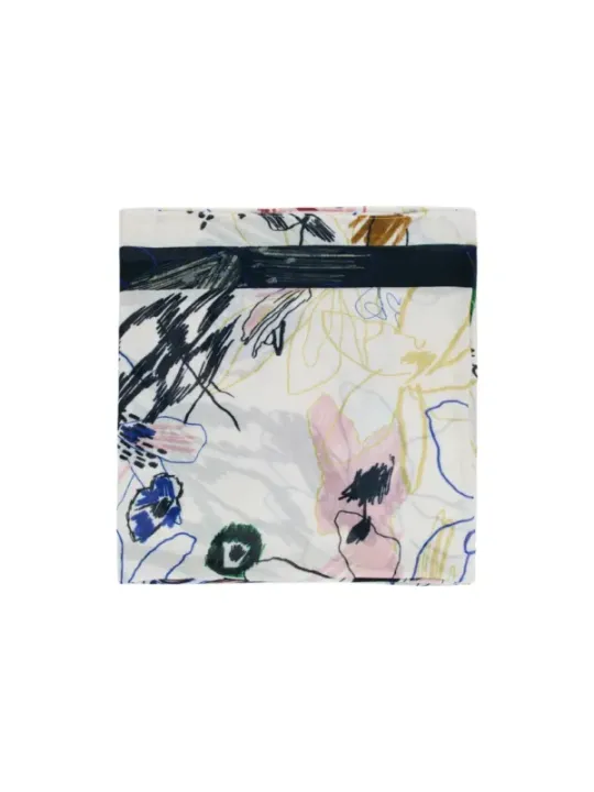 "Desigual Halstücher im Sale | Desigual Damen Herbst/Winter Blumenschal in Beige – Eleganter Blumendruck, 100% Viskose, 80x180 cm (Artikelcode: 25WAWA06) online kaufen"|Planet-Deluxe
