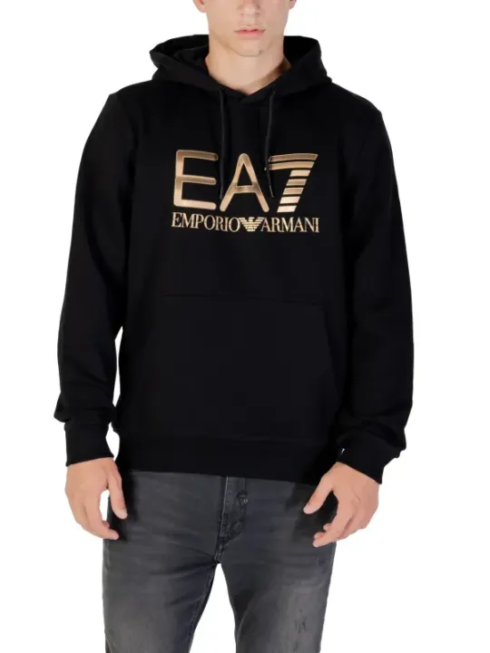 "Ea7 Sweatshirts im Sale | EA7 Herren Fleece Hoodie Schwarz Herbst/Winter online kaufen"|Planet-Deluxe