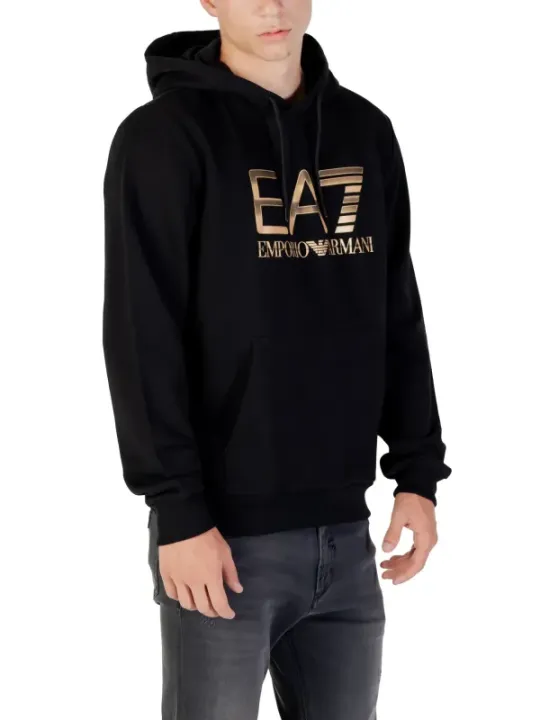 "Ea7 Sweatshirts im Sale | EA7 Herren Fleece Hoodie Schwarz Herbst/Winter online kaufen"|Planet-Deluxe