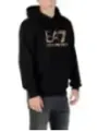 "Ea7 Sweatshirts im Sale | EA7 Herren Fleece Hoodie Schwarz Herbst/Winter online kaufen"|Planet-Deluxe