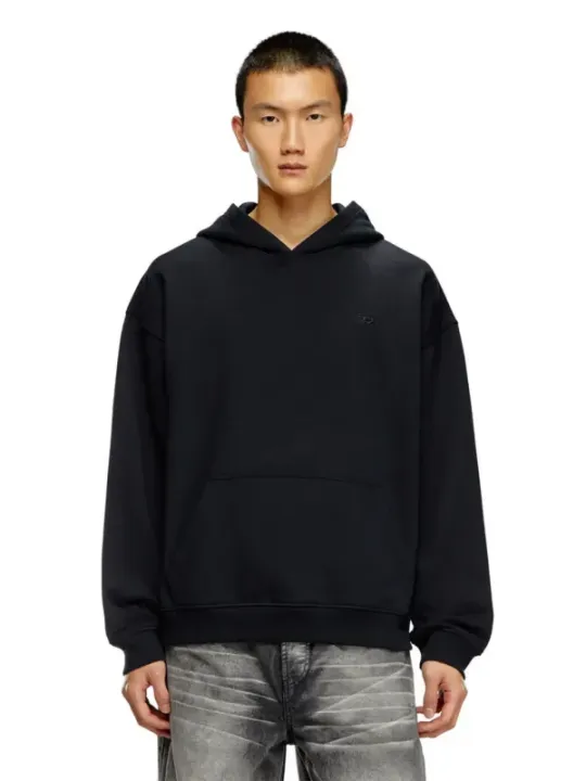 "Diesel Sweatshirts im Sale | Diesel Herren Fleece Hoodie Schwarz V-Ausschnitt Herbst Winter online kaufen"|Planet-Deluxe