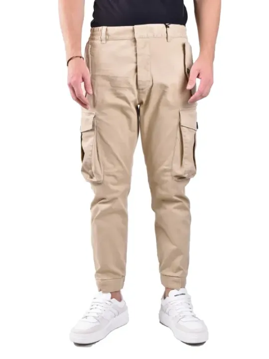 "Dsquared2 Hosen im Sale | Dsquared2 Herren Herbst/Winter Beige Baumwollhose online kaufen"|Planet-Deluxe