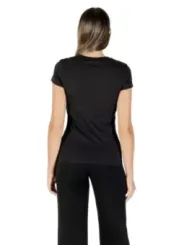 "Armani Exchange T-Shirts im Sale | Armani Exchange Damen Strass T-Shirt Herbst/Winter Schwarz online kaufen"|Planet-Deluxe