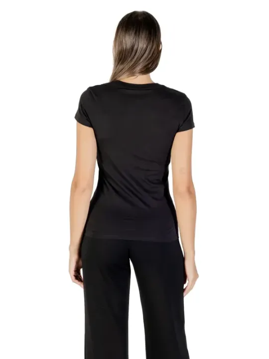 "Armani Exchange T-Shirts im Sale | Armani Exchange Damen Strass T-Shirt Herbst/Winter Schwarz online kaufen"|Planet-Deluxe