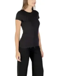 "Armani Exchange T-Shirts im Sale | Armani Exchange Damen Strass T-Shirt Herbst/Winter Schwarz online kaufen"|Planet-Deluxe