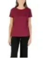 "Armani Exchange T-Shirts im Sale | Armani Exchange Damen TShirt Bordeaux HerbstWinter online kaufen"|Planet-Deluxe