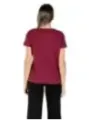 "Armani Exchange T-Shirts im Sale | Armani Exchange Damen TShirt Bordeaux HerbstWinter online kaufen"|Planet-Deluxe