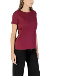"Armani Exchange T-Shirts im Sale | Armani Exchange Damen TShirt Bordeaux HerbstWinter online kaufen"|Planet-Deluxe