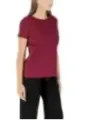 "Armani Exchange T-Shirts im Sale | Armani Exchange Damen TShirt Bordeaux HerbstWinter online kaufen"|Planet-Deluxe