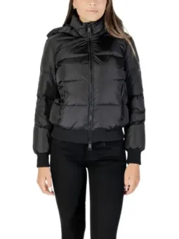 Armani Exchange Damenjacke Schwarz mit Kapuze - Elegant & Modern