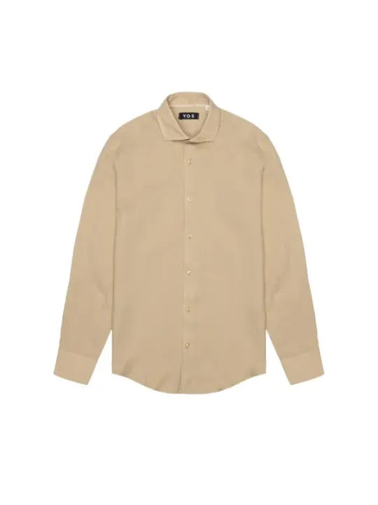 "Yos Hemden im Sale | Yos Herrenhemd Frühling Sommer Beige Baumwolle Leinen online kaufen"|Planet-Deluxe
