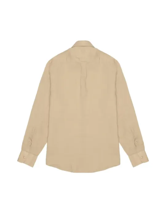 "Yos Hemden im Sale | Yos Herrenhemd Frühling Sommer Beige Baumwolle Leinen online kaufen"|Planet-Deluxe