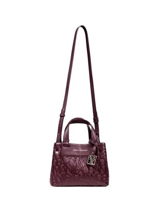 "Armani Exchange Einzelstücke & Seltenheiten im Sale | Armani Exchange Bordeaux Herbsttasche für Damen – Elegante Handtasche mit Schulterriemen, Knopfverschluss & Innentaschen –  online kaufen"|Planet-Deluxe