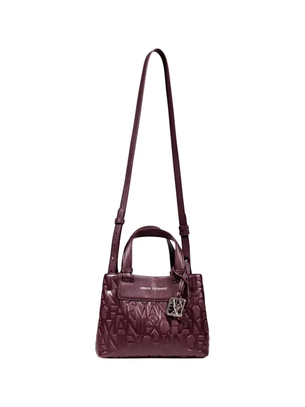 "Armani Exchange Einzelstücke & Seltenheiten im Sale | Armani Exchange Bordeaux Herbsttasche für Damen – Elegante Handtasche mit Schulterriemen, Knopfverschluss & Innentaschen –  online kaufen"|Planet-Deluxe