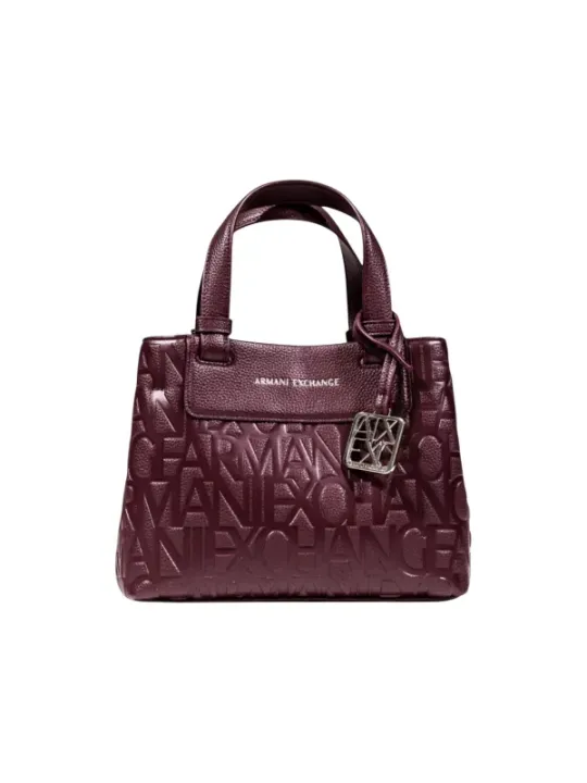 "Armani Exchange Einzelstücke & Seltenheiten im Sale | Armani Exchange Bordeaux Herbsttasche für Damen – Elegante Handtasche mit Schulterriemen, Knopfverschluss & Innentaschen –  online kaufen"|Planet-Deluxe