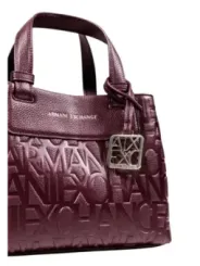 "Armani Exchange Einzelstücke & Seltenheiten im Sale | Armani Exchange Bordeaux Herbsttasche für Damen – Elegante Handtasche mit Schulterriemen, Knopfverschluss & Innentaschen –  online kaufen"|Planet-Deluxe