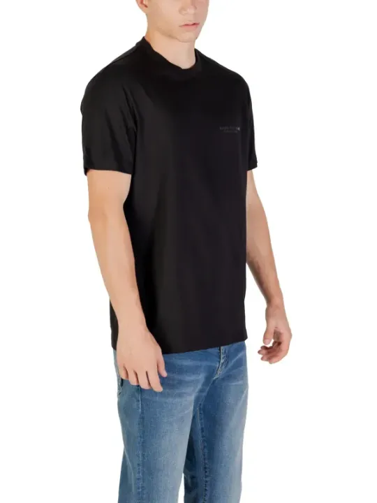 "Armani Exchange T-Shirts im Sale | Armani Exchange Herren TShirt Schwarz Druck Rundhals online kaufen"|Planet-Deluxe