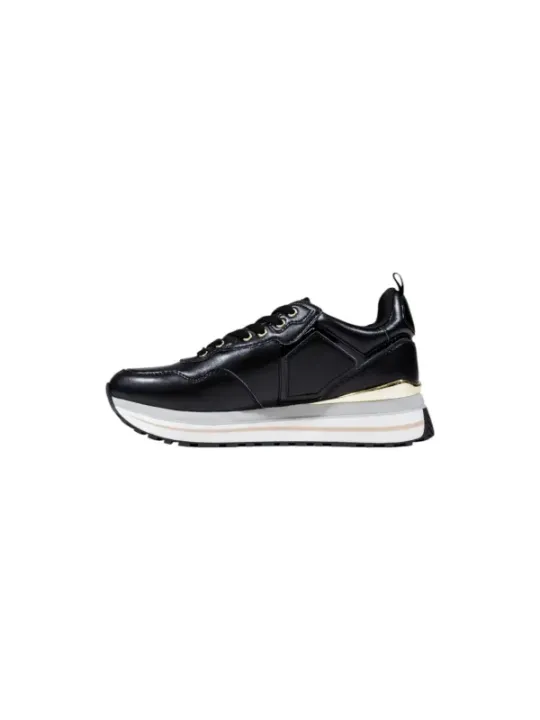 "Liu Jo Sneakers im Sale | Liu Jo Damen-Sneakers - Herbst/Winter Slip-On Schwarz mit Bänder - Sportlich und Elegant - Artikelcode: BF5009P0102 online kaufen"|Planet-Deluxe