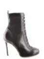 "Dsquared2 Stiefel im Sale | Dsquared2 Stiefel Damen - Herbst/Winter Schwarz Leder mit Reißverschluss, Rundspitze - Modell V_17244 online kaufen"|Planet-Deluxe