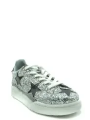 "Chiara Ferragni Sneakers im Sale | Chiara Ferragni Damen Sneaker - Silberne Herbst/Winter Slip-On Sneaker aus 100% Leder mit Schnürung online kaufen"|Planet-Deluxe