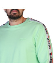 Grüne Moschino Shirt mit Logo-Streifen
