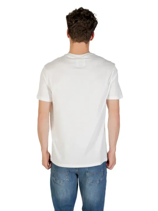 "Armani Exchange T-Shirts im Sale | Armani Exchange Herren T-Shirt Herbst/Winter Weiß Drucken online kaufen"|Planet-Deluxe