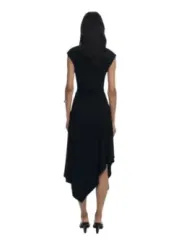 "Desigual Kleider im Sale | Desigual Damenkleid - Ärmelloses Herbst/Winter Blumenkleid in Schwarz, Rundhalsausschnitt - Artikelcode: 25WWVK12 online kaufen"|Planet-Deluxe