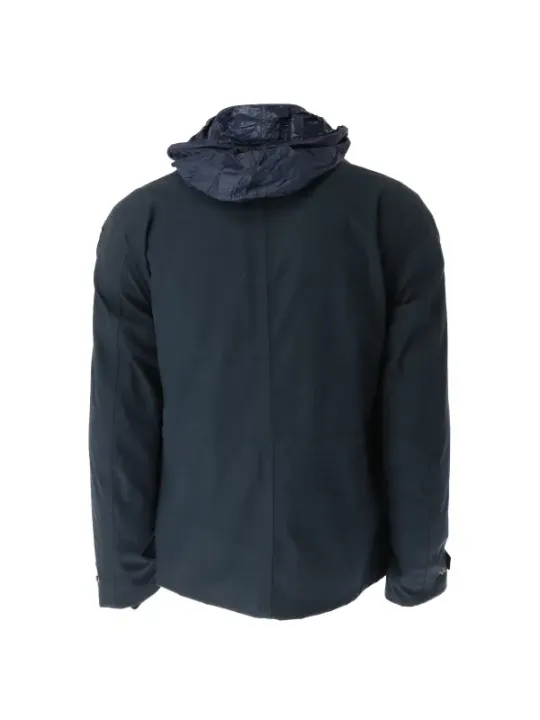 Blauer 347911 zweifarbige Herren Regenjacke