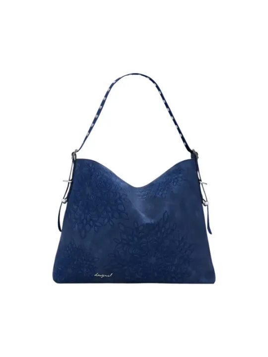 "Desigual Einzelstücke & Seltenheiten im Sale | Desigual Herbstblau Damenhandtasche – Stilvolle Herbst/Winter Tasche mit Reißverschluss und Praktischen Innen- und Außentasc online kaufen"|Planet-Deluxe