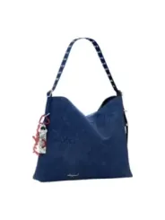 "Desigual Einzelstücke & Seltenheiten im Sale | Desigual Herbstblau Damenhandtasche – Stilvolle Herbst/Winter Tasche mit Reißverschluss und Praktischen Innen- und Außentasc online kaufen"|Planet-Deluxe