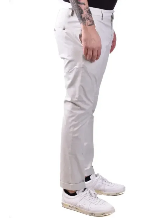 "Dondup Hosen im Sale | Dondup Herren Baumwollhose Grau Frühling Sommer online kaufen"|Planet-Deluxe
