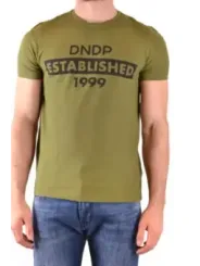 "Dondup T-Shirts im Sale | Dondup Herren T-Shirt Grün Print Kurzarm Frühjahr/Sommer online kaufen"|Planet-Deluxe