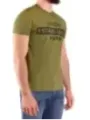 "Dondup T-Shirts im Sale | Dondup Herren T-Shirt Grün Print Kurzarm Frühjahr/Sommer online kaufen"|Planet-Deluxe