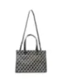 "Armani Exchange Einzelstücke & Seltenheiten im Sale | Armani Exchange Damen Handtasche Schwarz - Herbst/Winter Kollektion - Stilvolle Druckmuster Schultertasche mit Reißverschluss u online kaufen"|Planet-Deluxe