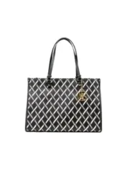"Armani Exchange Einzelstücke & Seltenheiten im Sale | Armani Exchange Damen Handtasche Schwarz - Herbst/Winter Kollektion - Stilvolle Druckmuster Schultertasche mit Reißverschluss u online kaufen"|Planet-Deluxe