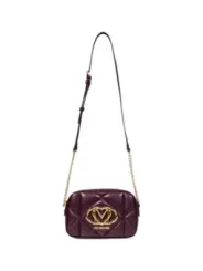 "Love Moschino Einzelstücke & Seltenheiten im Sale | Love Moschino Bordeaux Umhängetasche für Damen - Herbst/Winter Kollektion mit Reißverschluss und Vordertaschen online kaufen"|Planet-Deluxe