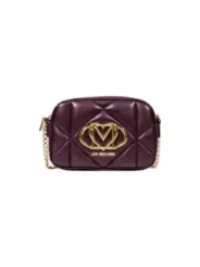 "Love Moschino Einzelstücke & Seltenheiten im Sale | Love Moschino Bordeaux Umhängetasche für Damen - Herbst/Winter Kollektion mit Reißverschluss und Vordertaschen online kaufen"|Planet-Deluxe
