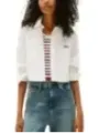 "Tommy Hilfiger Jeans Hemden im Sale | Tommy Hilfiger Jeans Damen Herbst/Winter Hemd in Weiß - Langarm, Bio-Baumwolle - Artikelcode: DW0DW21400 online kaufen"|Planet-Deluxe