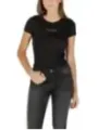 "Armani Exchange T-Shirts im Sale | Armani Exchange Damen T-Shirt Schwarz Herbst/Winter online kaufen"|Planet-Deluxe