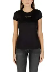 "Armani Exchange T-Shirts im Sale | Armani Exchange Damen T-Shirt Schwarz Herbst/Winter online kaufen"|Planet-Deluxe