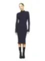 "Dondup Kleider im Sale | Dondup Damenkleid für Herbst/Winter – Blau, Langärmlig, Hoher Ausschnitt (Artikelcode: V_32156) online kaufen"|Planet-Deluxe