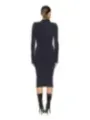 "Dondup Kleider im Sale | Dondup Damenkleid für Herbst/Winter – Blau, Langärmlig, Hoher Ausschnitt (Artikelcode: V_32156) online kaufen"|Planet-Deluxe